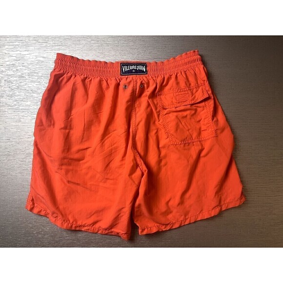 Vilebrequin Boardshorts Mens 2XL Orange 7" Inseam Swim Trunks - Picture 6 of 7